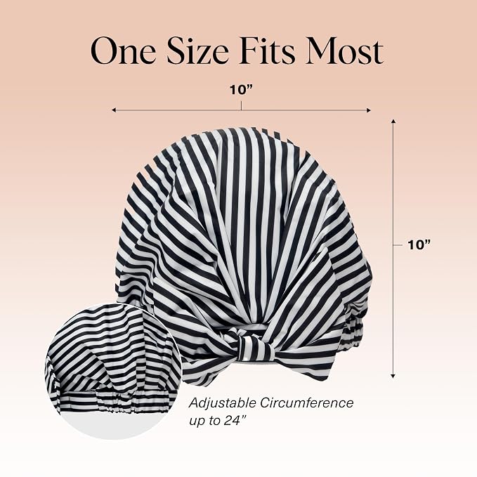 Kitsch Luxury Shower Caps for Women Reusable Waterproof - Image 5