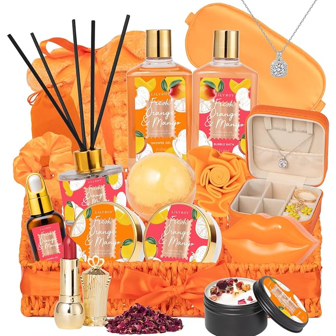 Christmas Gifts for Women Gift- 23-Piece Bath & Body Gift Basket Set for Women by LILYROY