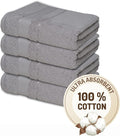 Melissa Linen, 4 Piece Washcloth Set, 100% Turkish Cotton Towels by MelissaLinen