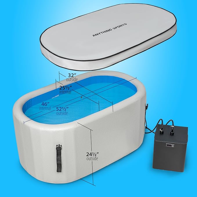 Glacier Ice Bathtub with Chiller. 1 HP Chiller with Tub Included - Image 3