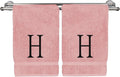 Monogrammed Hand Towel, Personalized Initial Gift, Extra Absorbent 100% Turkish by BareCotton