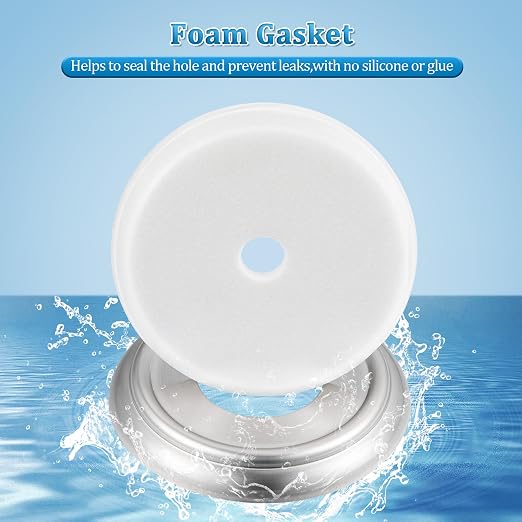 Enhon 2 Pack Metal Tub Spout Cover Ring, Bathroom Faucet Remodeling Wall Plate - Image 7