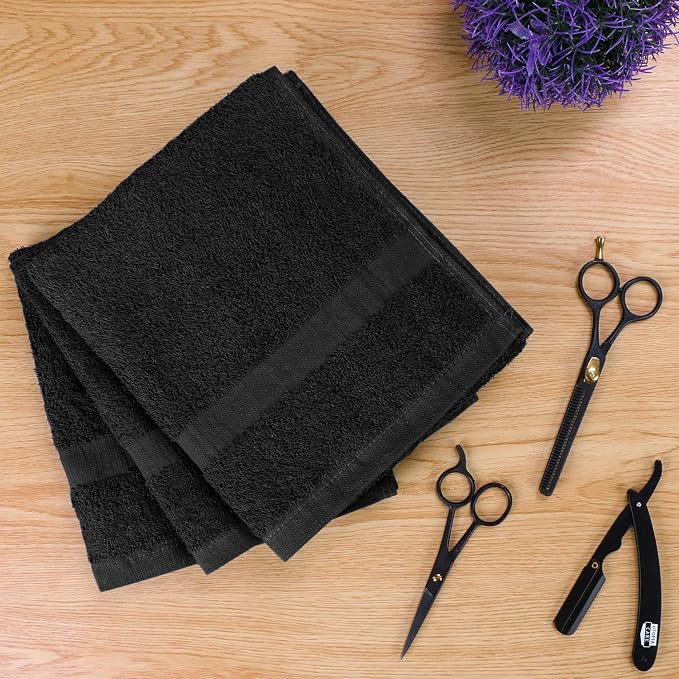 Utopia Towels Black Salon Towels, and Home Hair Care - Image 3