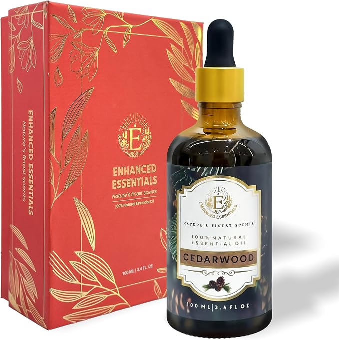 Luxurious Cedarwood Essential Oil by Enhanced Essentials|Pure & Natural|for Home by Unknown