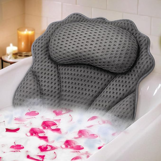 Bath Pillow RUVINCE Ergonomic Luxury Bathtub Pillow by RUVINCE