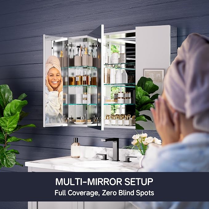 Medicine Cabinet 40" x 30", Bathroom Medicine Cabinet - Image 4