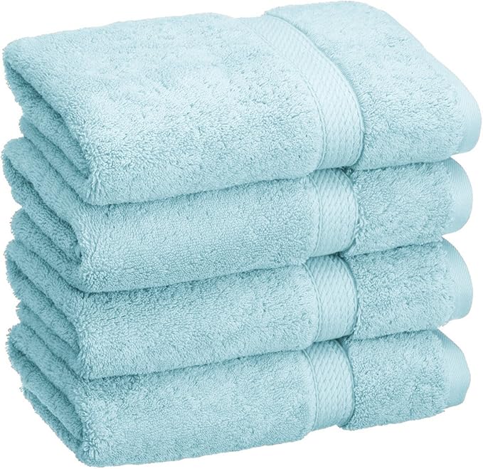 BLUENILEMILLS BNM Egyptian Cotton 4-Piece Towel Set, Includes 4 Hand Towels by Blue+Nile+Mills