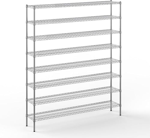 14" Deep x 72" Wide x 86" Height Wire Shelving Kit | 8-Tier | NSF Commercial by Regal+Altair
