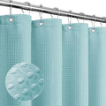 Gibelle Small Stall Shower Curtain 36 x 72, Narrow Half Waffle Weave Textured by Gibelle