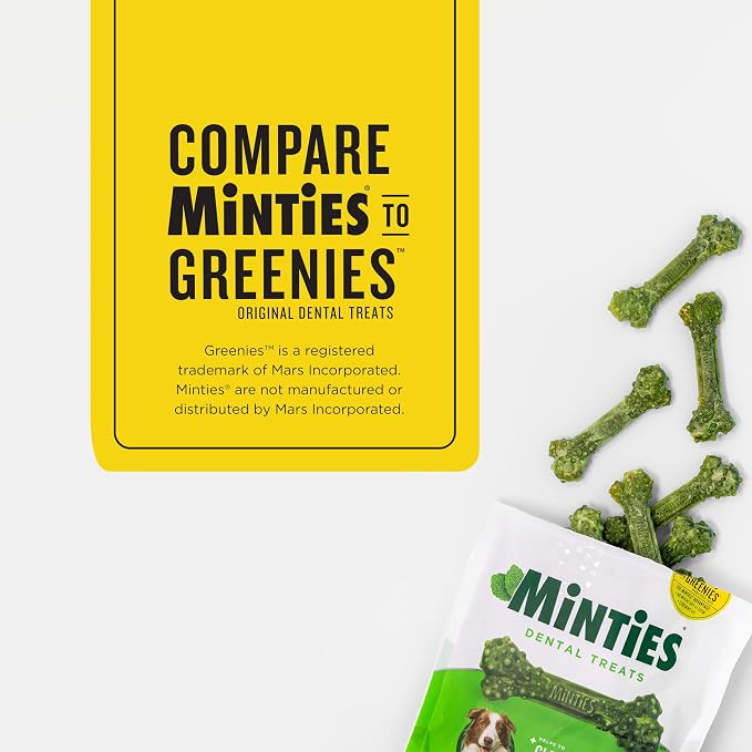 Minties Dental Chews for Dogs, Vet-Recommended Mint-Flavored Treats for Medium - Image 3