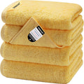 SEMAXE Yellow Hand Towels for Bathroom, 100% Cotton Towels by SEMAXE