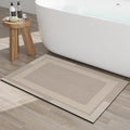 Non Slip Bath Mat, Rubber Backing Ultra Thin Bathroom Rugs Fit Under Door Quick by YDKGL