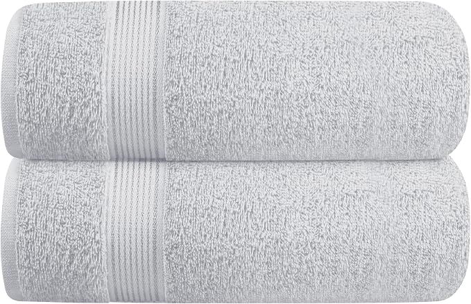Elvana Home Cotton 2 Pack Oversized Bath Towel Set 28x55 inches, Large Bath by Unknown