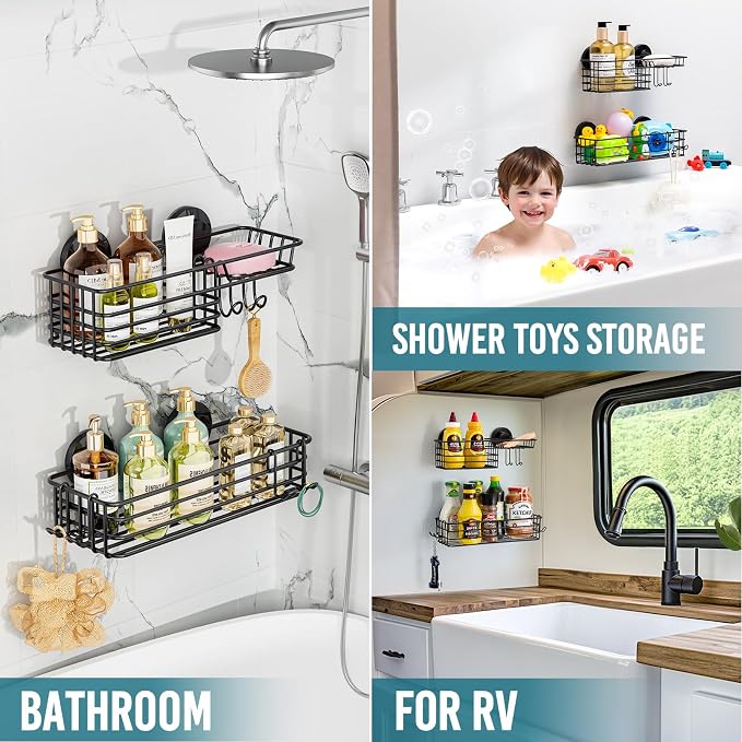 TAILI Shower Caddy Suction Cup 2 Pack - Image 6