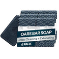 Oars + Alps Blue Charcoal Exfoliating Men's Bar Soap, Charcoal Bar Soap by OarsAlps