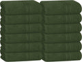 BOUTIQUO Ultra Soft Cotton Washcloths, Contains 12 Piece Face Cloths 12x12 inch by BOUTIQUO