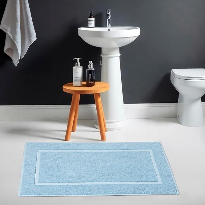 HILLFAIR-900 GSM-100% Ringspun Cotton Floor Towels mat- Hotel-Spa Tub-Shower - Image 4