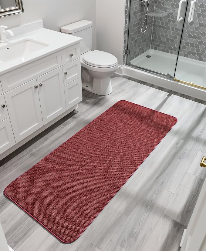 Bath Mat, Ultra Thin Bathroom Runner Rugs, Large Bath Mats - Image 6