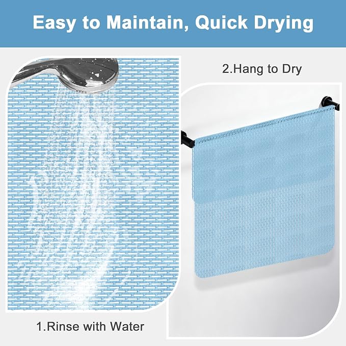 Square Shower Mat: 32"x32" Extra Large Non Slip Shower Mats - Image 7