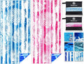 2 Pack Lightweight Thin Microfiber Beach Towel Sand Free Quick Dry Absorbent by WIDDONEN