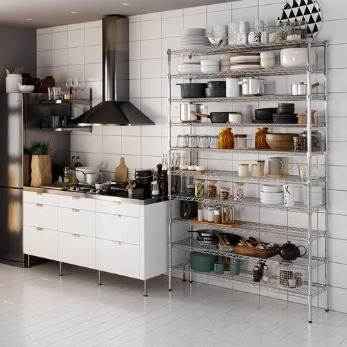 14" Deep x 54" Wide x 86" Height x Wire Shelving Kit | 10-Tier | NSF Commercial - Image 2