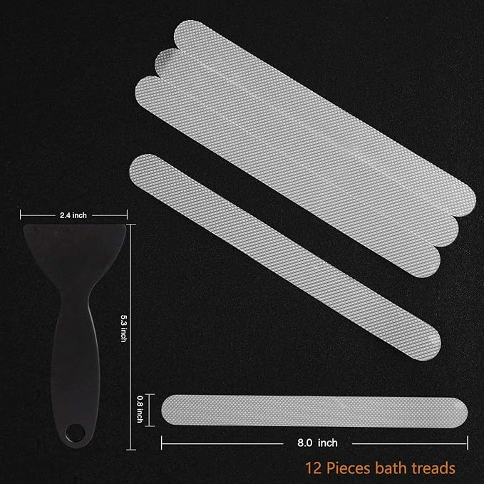 Anti Slip Shower Stickers 24 PCS Safety Bathtub Strips Adhesive Decals - Image 3