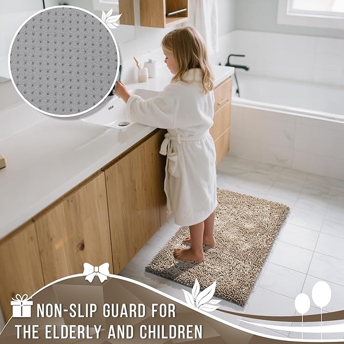 Yimobra Long Bathroom Rugs Runner 55x24 Inch, Extra Thick Soft Absorbent - Image 6