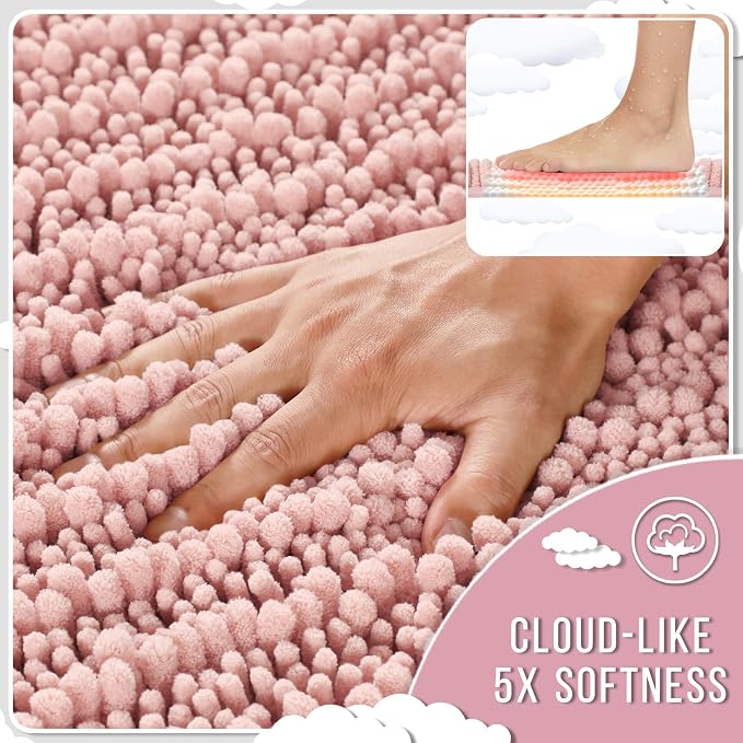 Yimobra Bathroom Rugs Non Slip Washable - Image 4