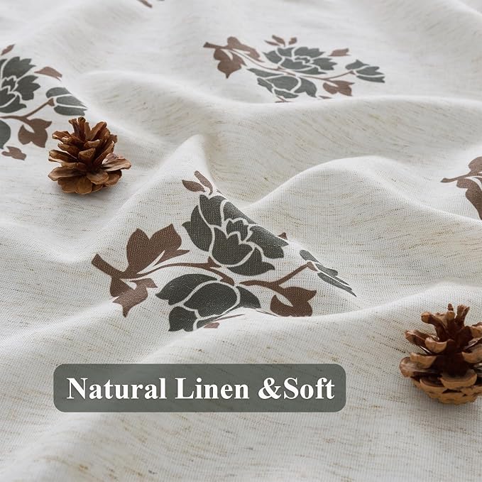 ORTIGIA Linen Green Shower Curtains - Image 5