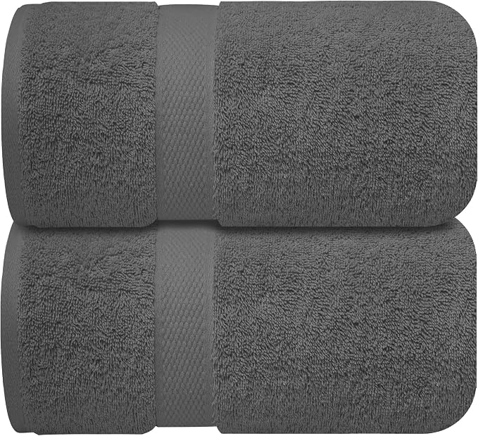 Infinitee Xclusives– Luxury Bath Sheets Towels – 2 Pack 600 GSM– 100% Ring Spun - Image 7