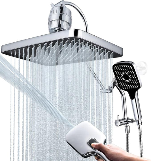 13 Inch Filtered Rainfall Shower Head by V-Frankness