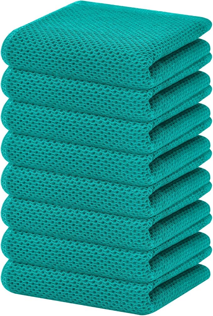 Homaxy 100% Cotton Waffle Weave Kitchen Dish Towels, Ultra Soft Absorbent Quick by Homaxy