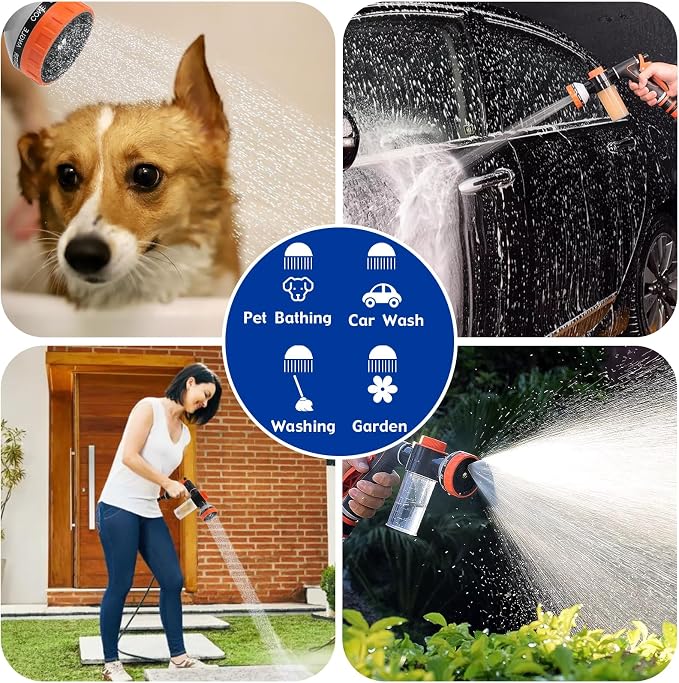 Dog Shower Attachment Water Hose Nozzle Sprayer Set - Image 6