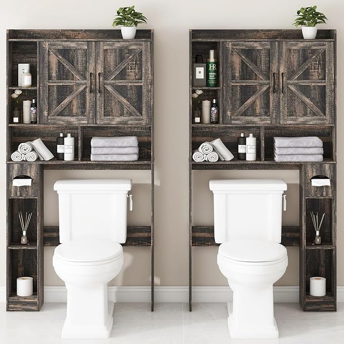 Over The Toilet Storage Cabinet, Farmhouse Storage Cabinet Over Toilet - Image 8