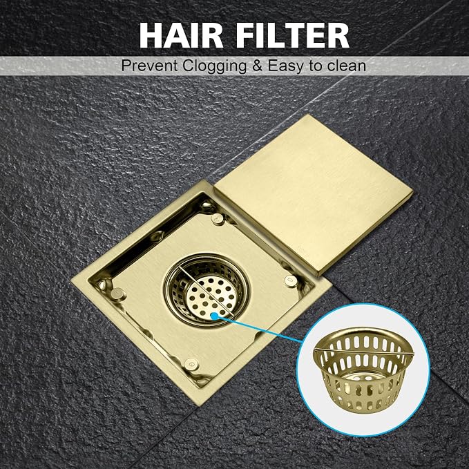 4 Inch Square Shower Drain - Image 6