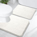 OLANLY Bathroom Rugs Sets 2 Piece, Soft Absorbent Chenille Bath Mats and by OLANLY
