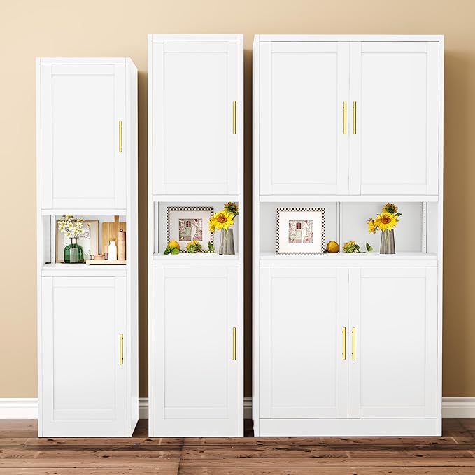 66.93" Tall Bathroom Storage Cabinet, Metal Storage Cabinet - Image 2