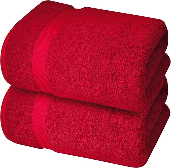 Infinitee Xclusives– Luxury Bath Sheets Towels – 2 Pack 600 GSM– 100% Ring Spun - Image 8
