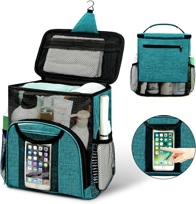 Attmu Mesh Shower Caddy Portable Dorm Tote Bag, Quick Dry Hanging Toiletry Bag by Attmu