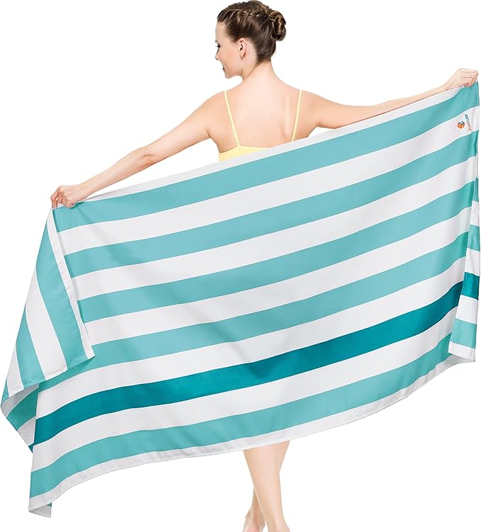 SUN CUBE Microfiber Beach Towel, Quick Dry Sand Free Beach Towel, Lightweight by SUN+CUBE