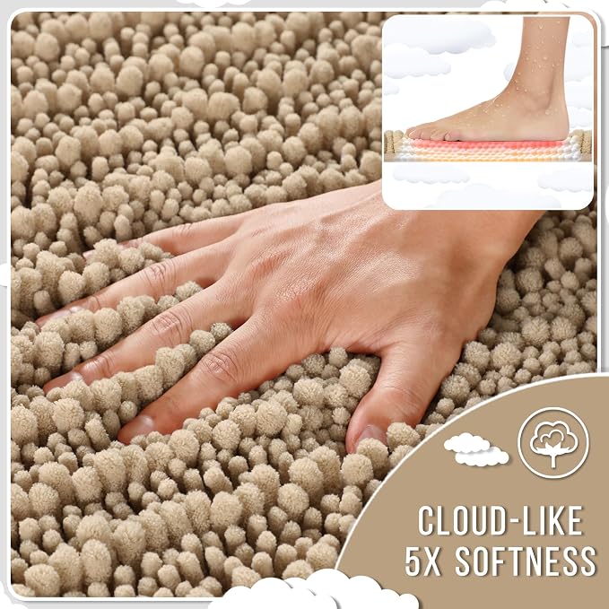 Yimobra Large Bathroom Rugs Non Slip Washable 36x24 Inch - Image 4