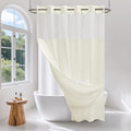 No Hook Waffle Weave Shower Curtain Set by Unknown