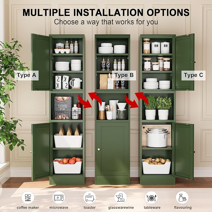 Narrow Bthroom Storage Cabinet Tall Metal Storage Cbinets - Image 4