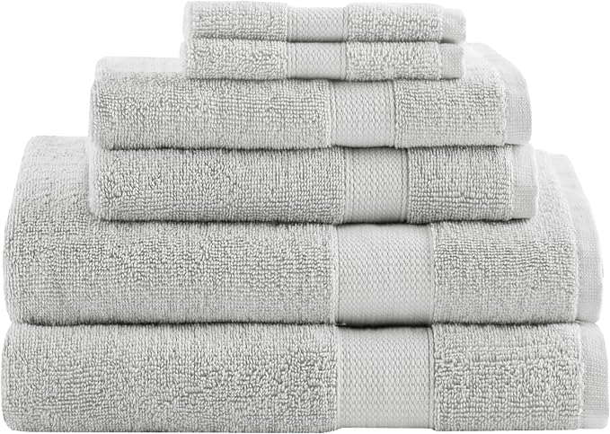 Comfort Spaces Turkish Bathroom Towel Set 6 Piece Luxury Bath Towel Set 2 Hand by ComfortSpaces