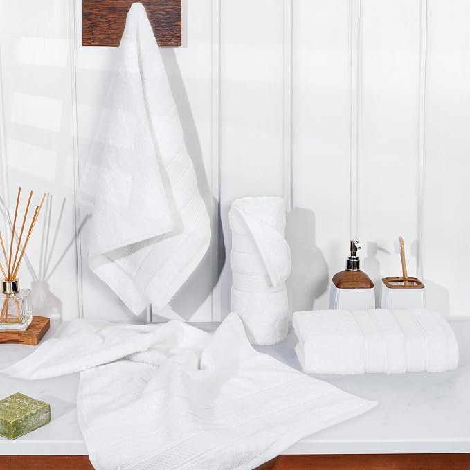 American Soft Linen Salem 100% Cotton Turkish 4 Piece Hand Towels - Image 3