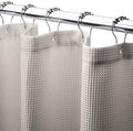 AmazerBath Waffle Shower Curtain 78 Inches Long, Khaki Shower Curtain Fabric by AmazerBath