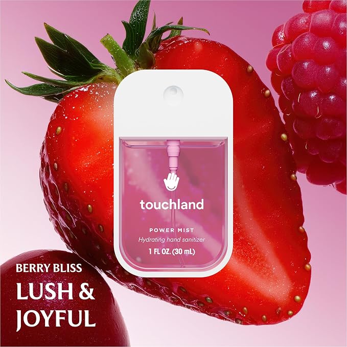 Touchland FRUITY CRUSH Body and Hand Mist Essentials, Travel Size Set - Image 3