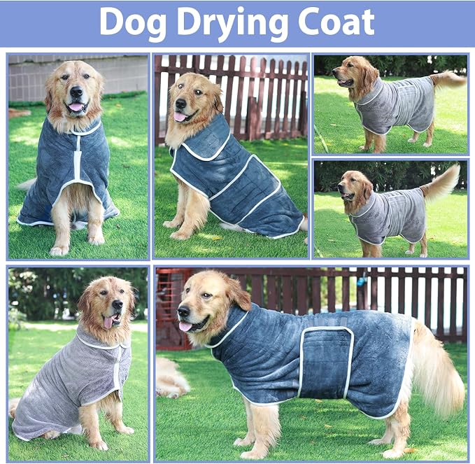 Dog Bathrobe Towel - Image 6