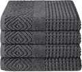 Texere 100% Organic Cotton Diamond Jacquard 700 GSM Luxury Bath Towel Sets by TexereSilk