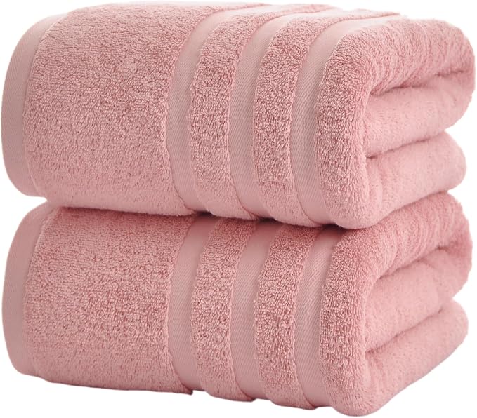 Cotton Bath Towel – Large 30x60 Inches, Thick & Absorbent Towel by Velqora